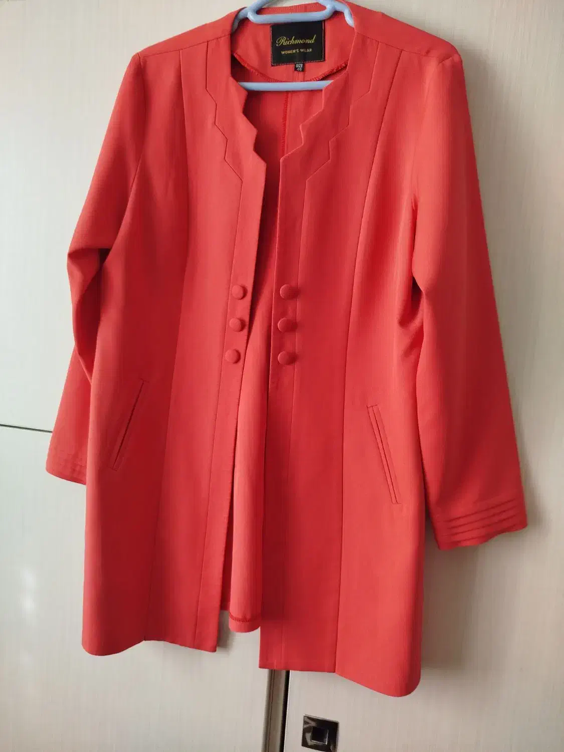 مانتو کتی مرجانی سایز ۴۶|لباس|کرج, المهدی|دیوار