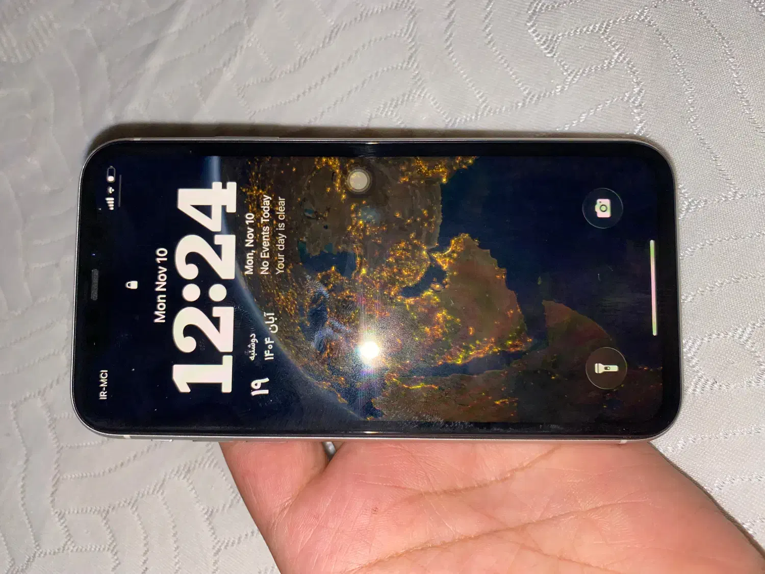 آیفون ۱۱ سفید ۶۴ تکسیم (باتری نو)|موبایل|اهواز, کیانپارس |دیوار