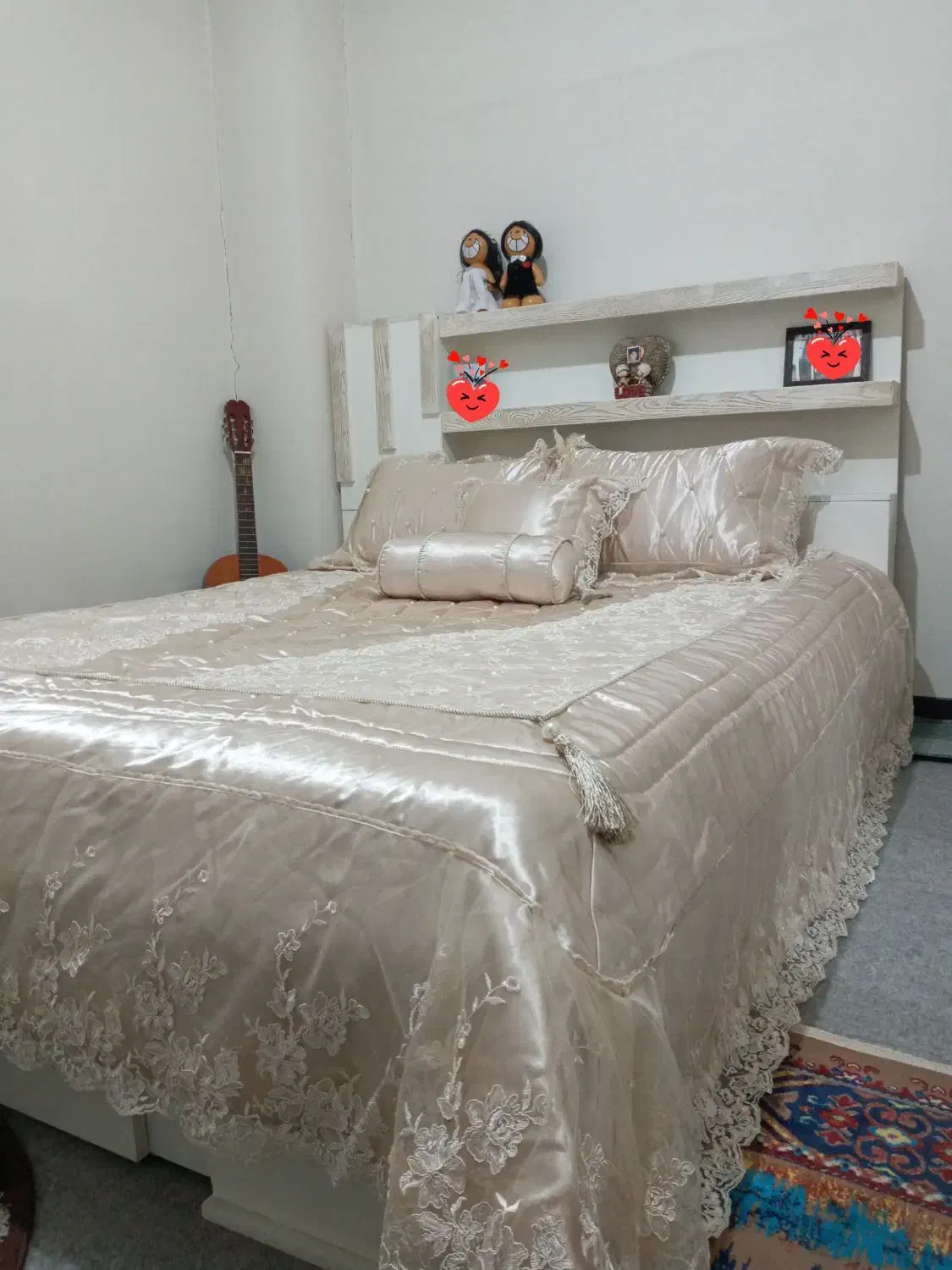 سرویس روتختی دو نفره مروارید دوز|سرویس روتختی|برخوار, |دیوار