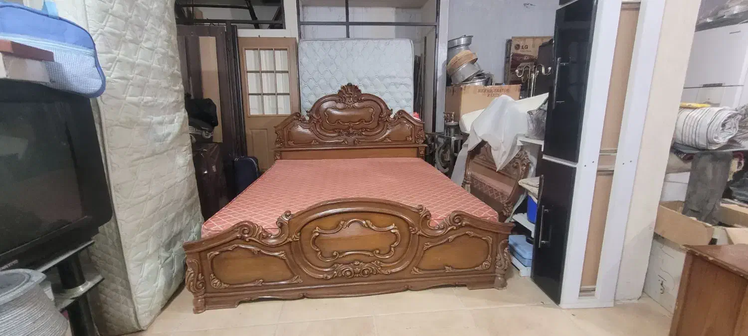 سرویس خواب چوب راش|تخت و سرویس خواب|قم, باغ شریفی|دیوار