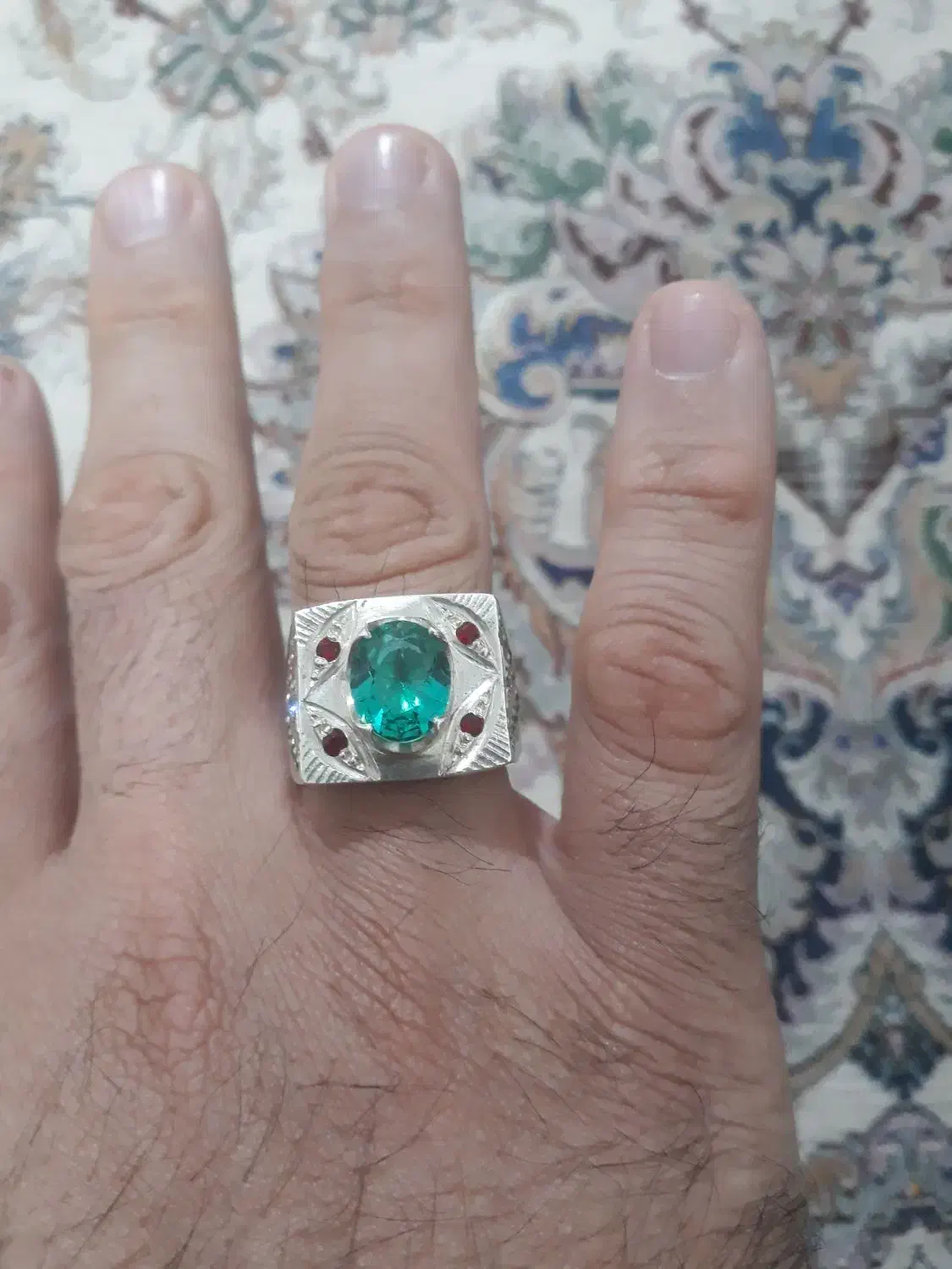 یک عدد انگشتر نقره|جواهرات|خرم‌آباد, |دیوار