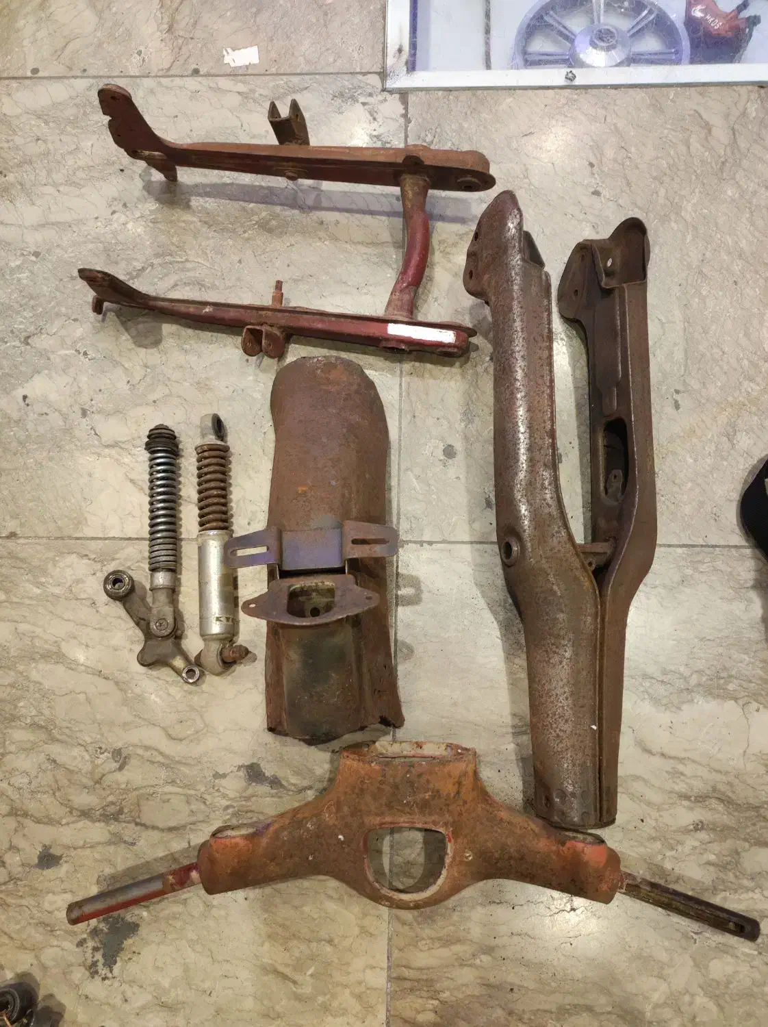 لوازم اوراق شده موتور هوندا هفتاد ۷۰|قطعات یدکی و لوازم جانبی|کیش, |دیوار