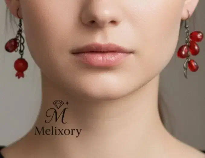 گوشواره یلدایی دانه انار ترکیبی|بدلیجات|تهران, جیحون|دیوار