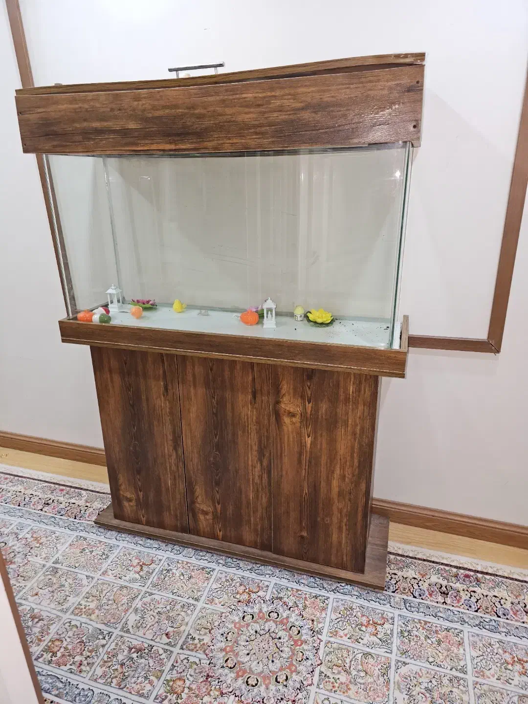 آکواریوم شیشه خم با درب و پایه|ماهی|کرج, فاز ۴ مهرشهر|دیوار