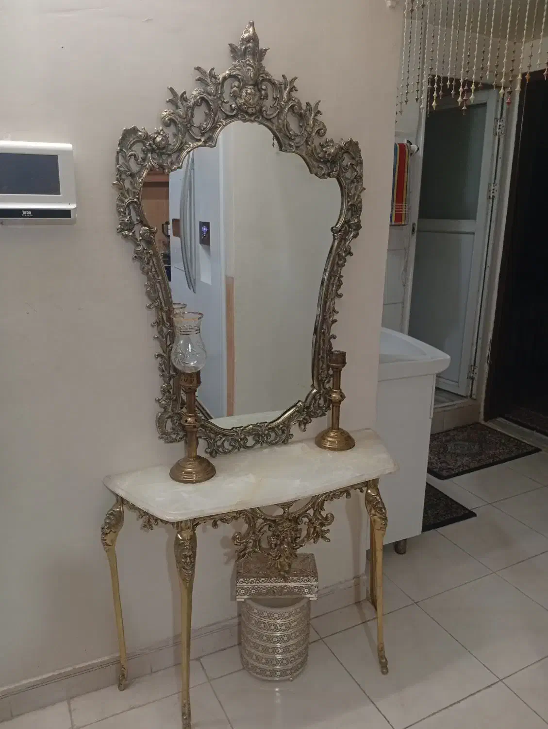 اینه شمعدان برنج|آینه|مشهد, سرافرازان|دیوار