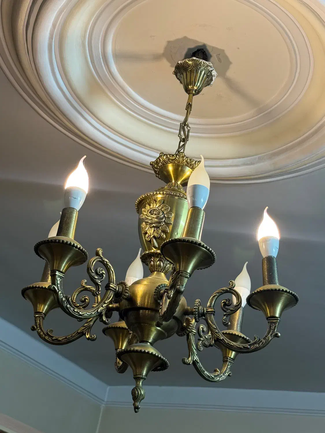 لوستر برنز۳ عدد|لوستر و چراغ آویز|نیشابور, دارایی|دیوار