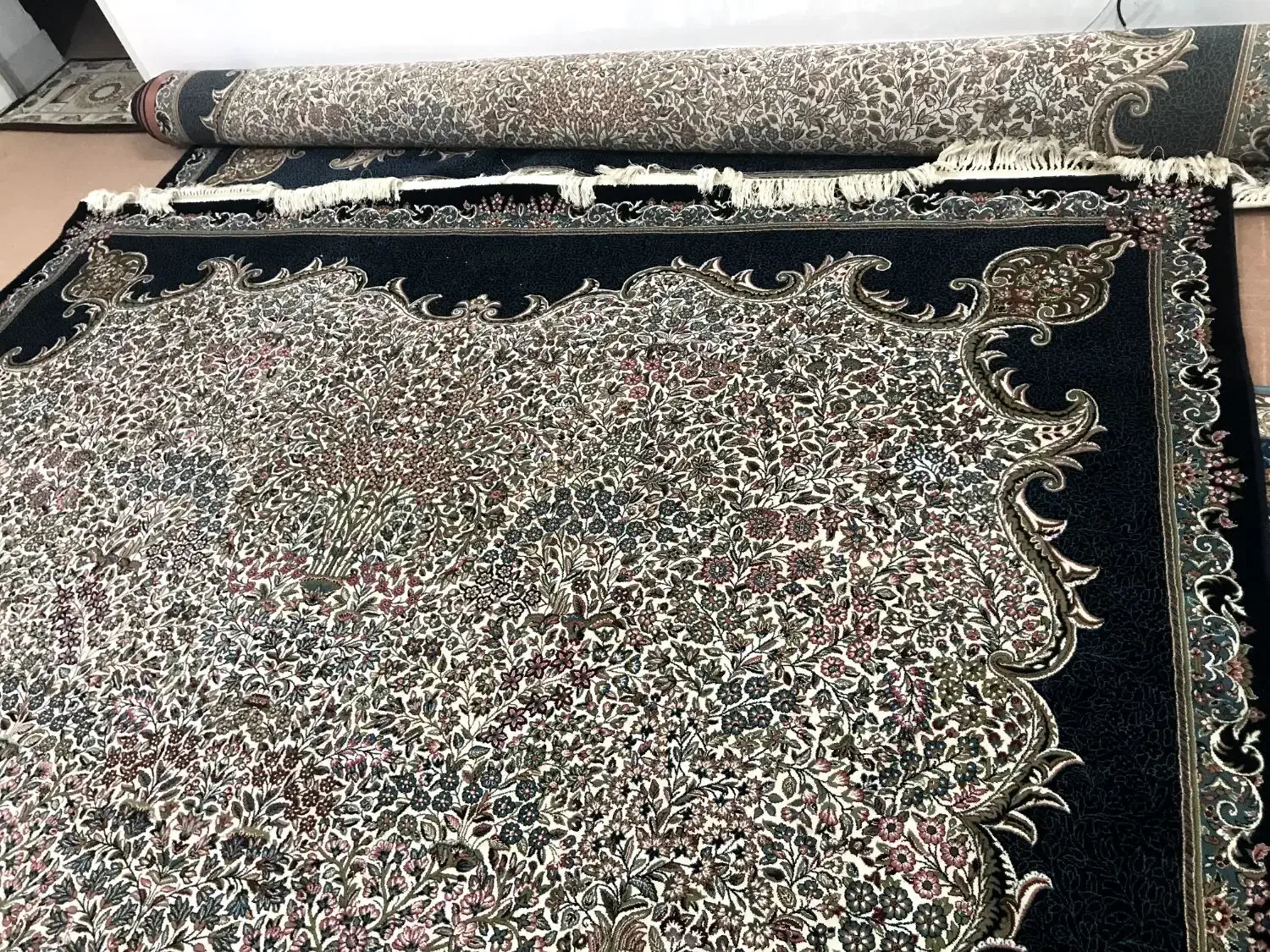 فروش دوتا فرش ۱۲ متری درحد نو|فرش|حمیدیه, |دیوار