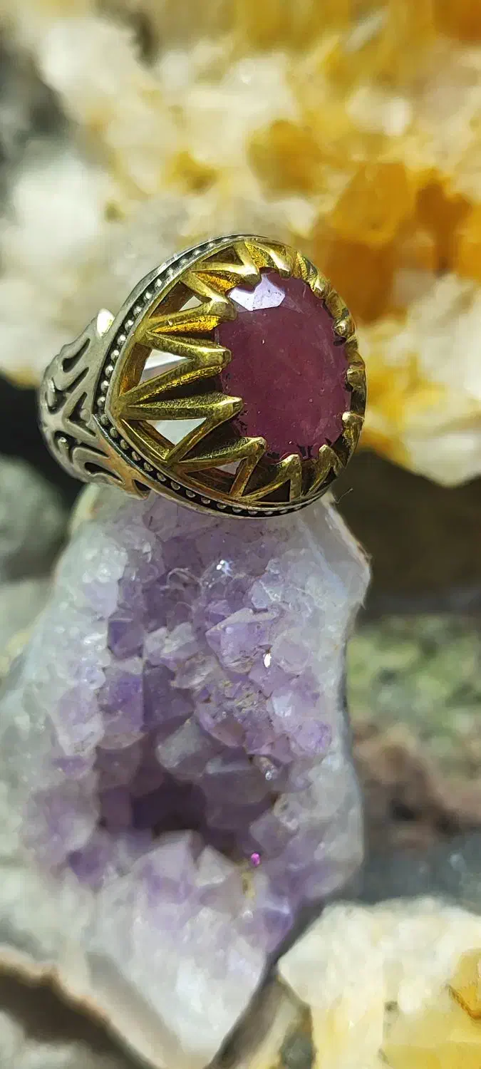 انگشتر یاقوت سرخ افریقایی جواهری کد ۱۴۹۳|جواهرات|اصفهان, شیخ اشراق|دیوار