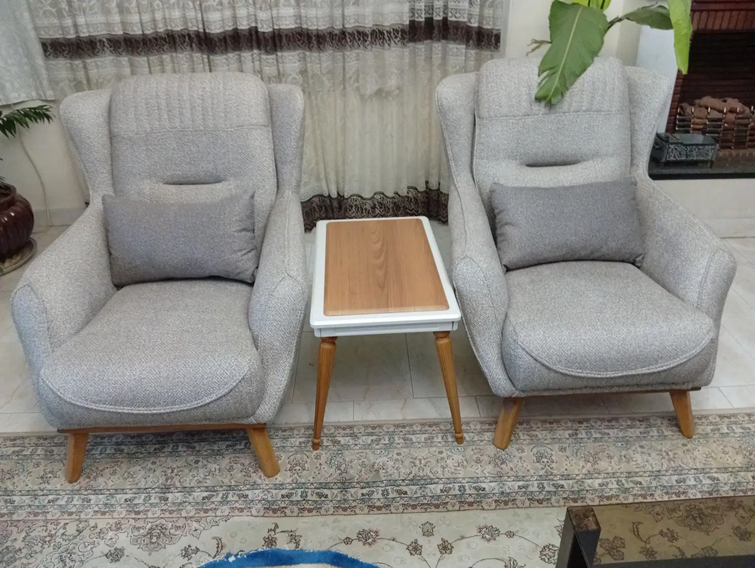 مبل راحتی مدل جدید رنگ طوسی مبل ۷نفره|مبلمان خانگی و میز عسلی|تهران, نجات اللهی|دیوار