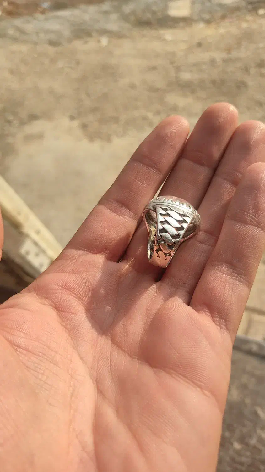 انگشتر نقره دُر نجف خطاطی|جواهرات|محمدیه-قزوین, |دیوار