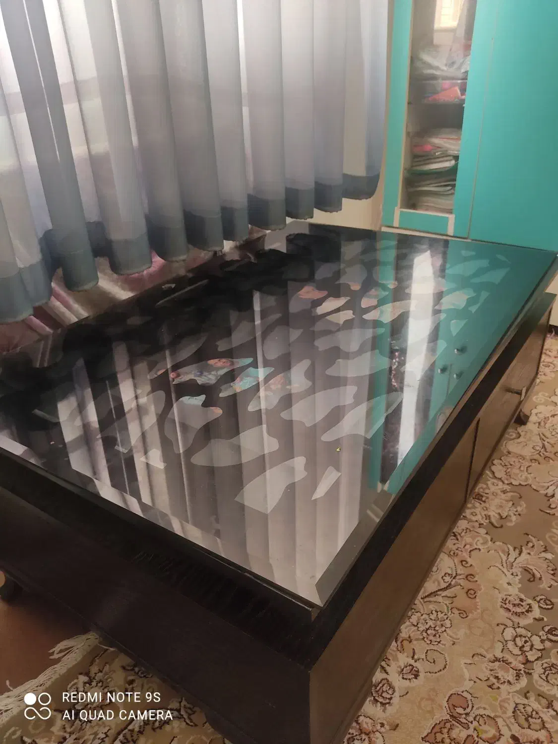 جلو مبلی مشکی جنس ام دی اف|مبلمان خانگی و میز عسلی|هشتگرد, شهرک بعثت|دیوار