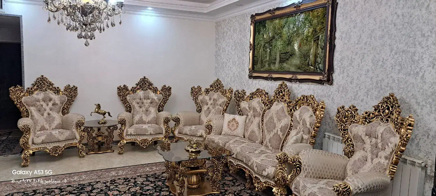 مبل استیل سلطنتی|مبلمان خانگی و میز عسلی|تهران, شهرک دریا|دیوار
