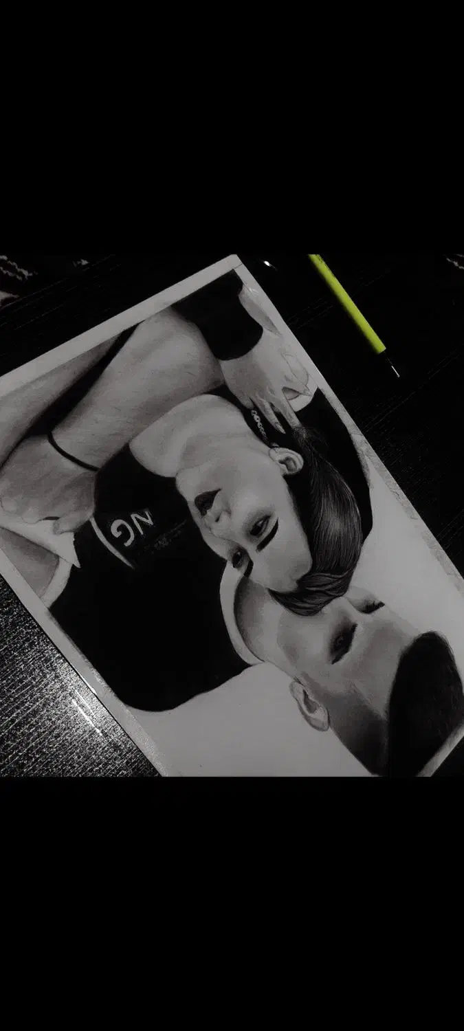 طراحی چهره/ سیاه قلم /نقاشی|تابلو، نقاشی، عکس|ایلام, |دیوار