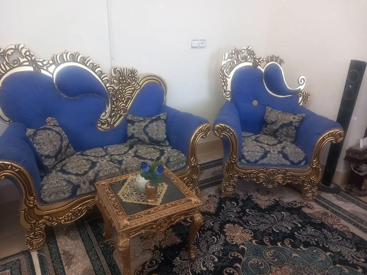 مبل سلطنتی هفت نفره|مبلمان خانگی و میز عسلی|کاشمر, |دیوار