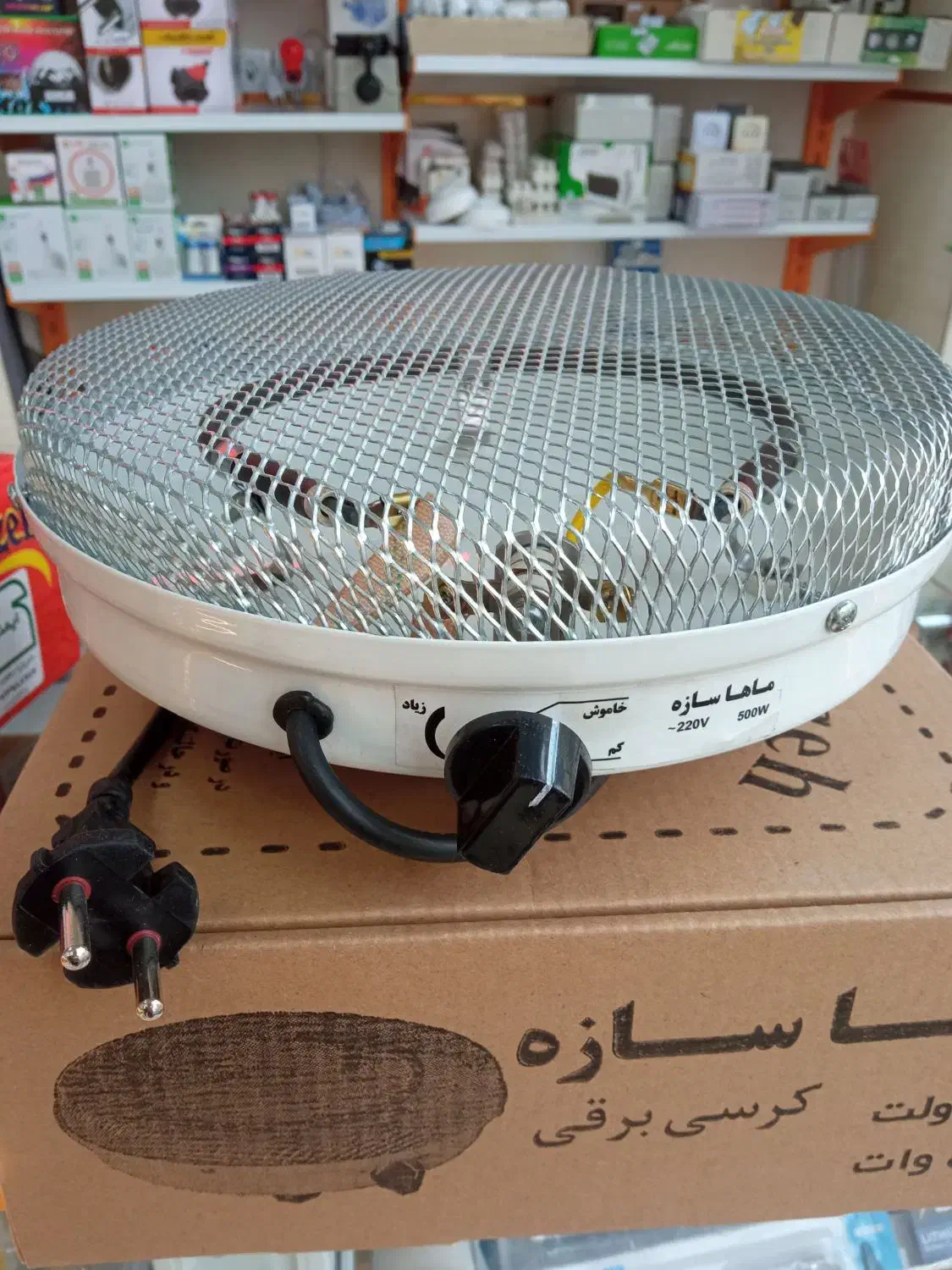 بخاری برقی المنتی کرسی با قابلیت تنظیم گرما۴۹۰ت|بخاری، هیتر، شومینه|تبریز, |دیوار