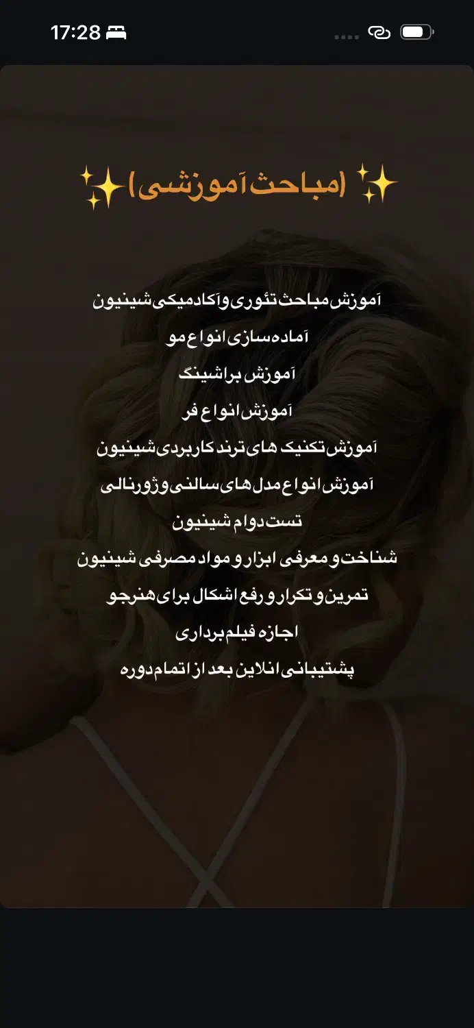 آموزش صفر تا صد شینیون مو و بروز ترین تکنیک ها|خدمات آموزشی|بندر ماهشهر, |دیوار