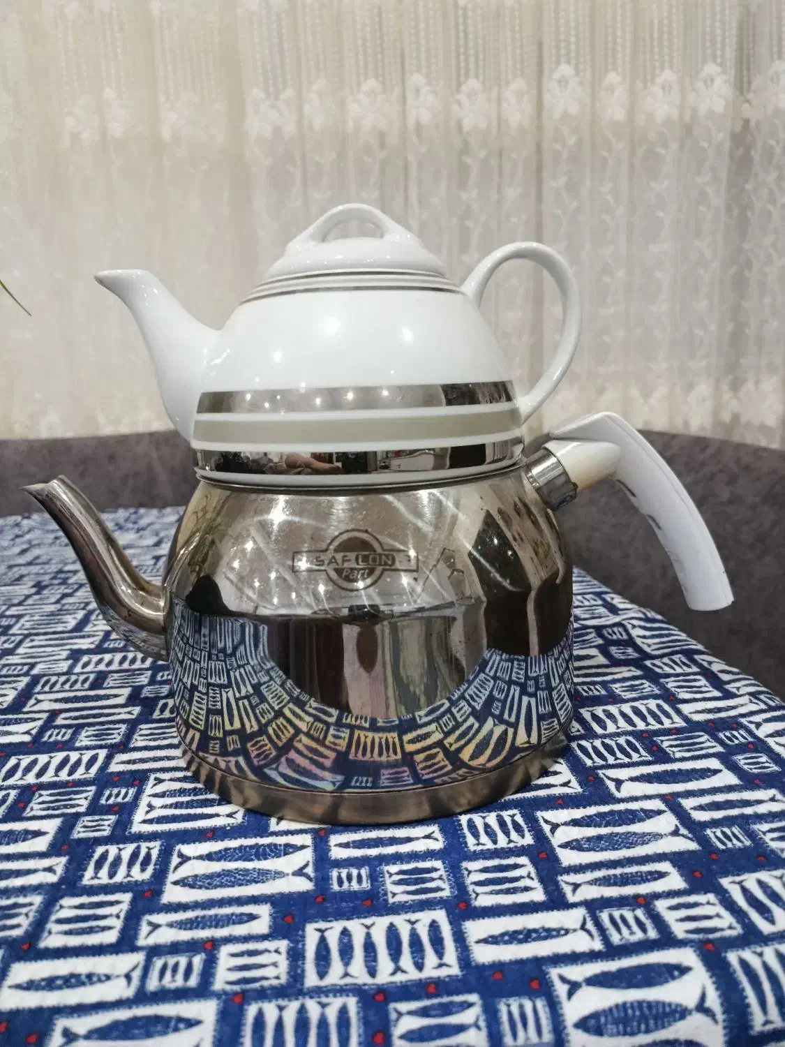 کتری قوری مارک سافلون|قوری، کتری، قهوهساز دستی|رودسر, |دیوار