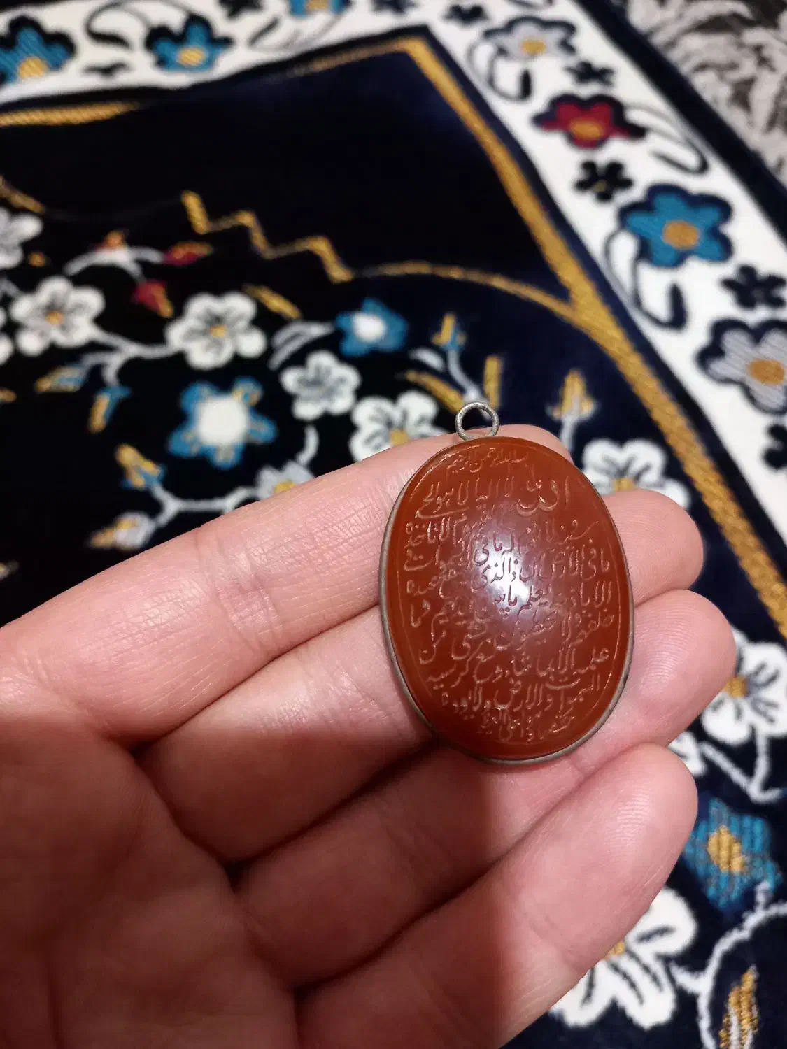 فروش  دو انگشتر نقره و پلاک سنگ عقیق برای گردنبند|جواهرات|کرج, حیدرآباد|دیوار