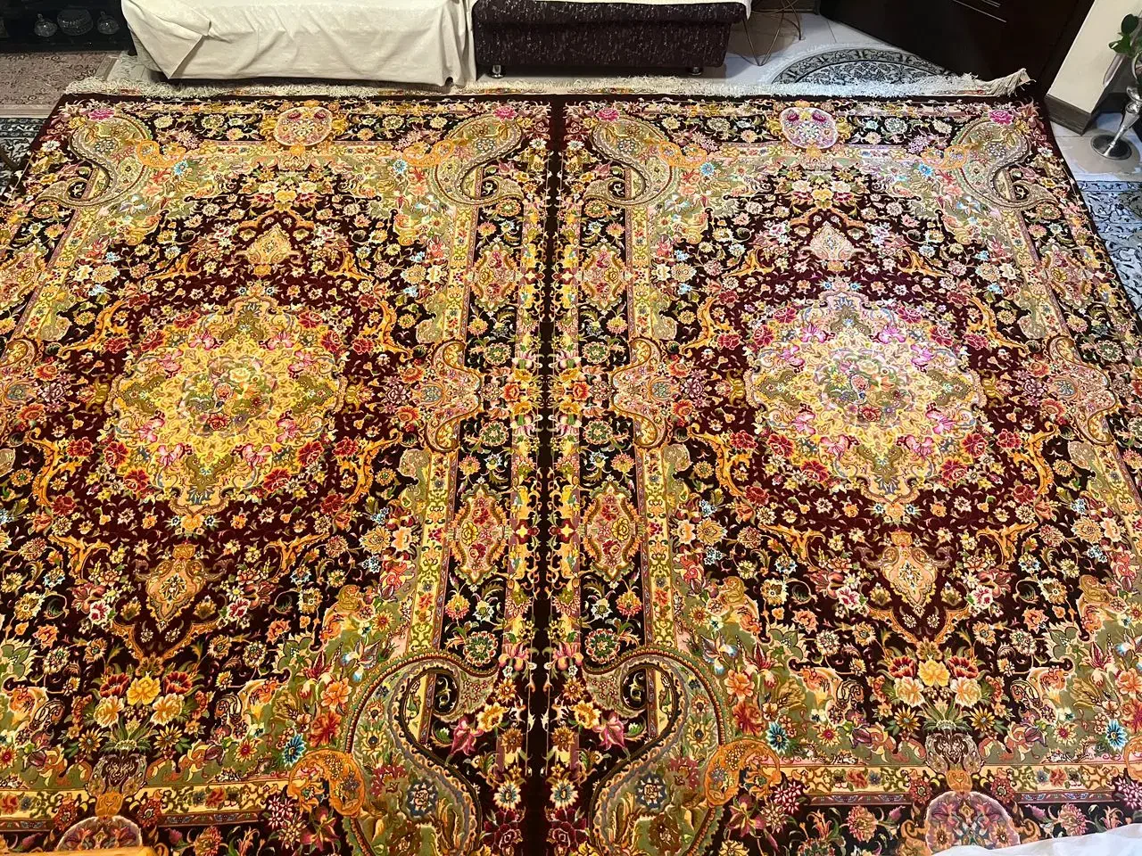 فرش دستباف ابریشمی|فرش|تهران, دریان‌نو|دیوار