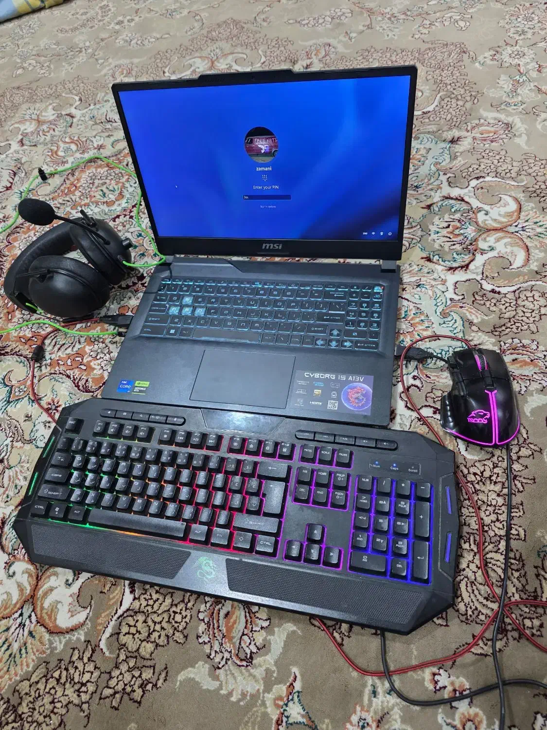 لپتاپ MSI CYBORG 15 A13 VF|رایانه همراه|اهواز, گلستان|دیوار