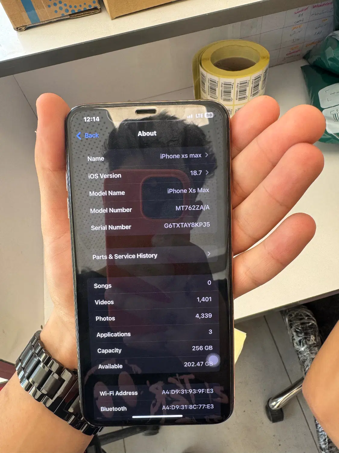iPhone xs max 2562sim zaa|موبایل|کرج, فاز ۳ گوهردشت|دیوار