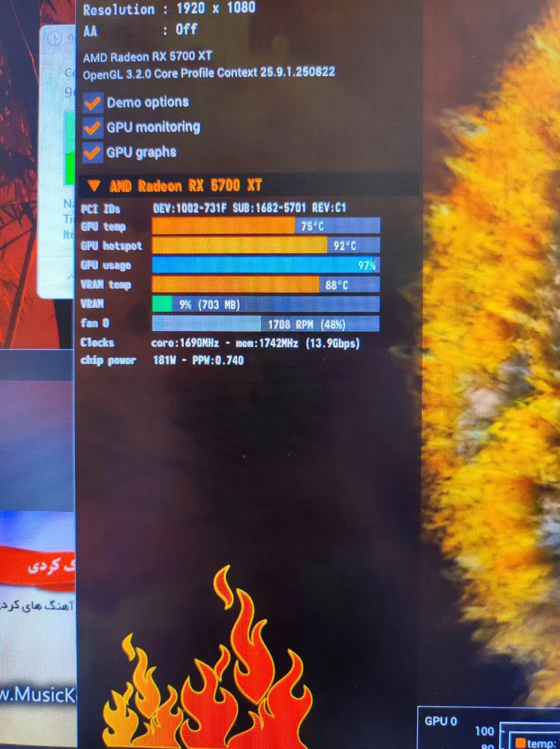 rx 5700xt xfx 2fan ultra|قطعات و لوازم جانبی رایانه|مهاباد (آذربایجان غربی), |دیوار