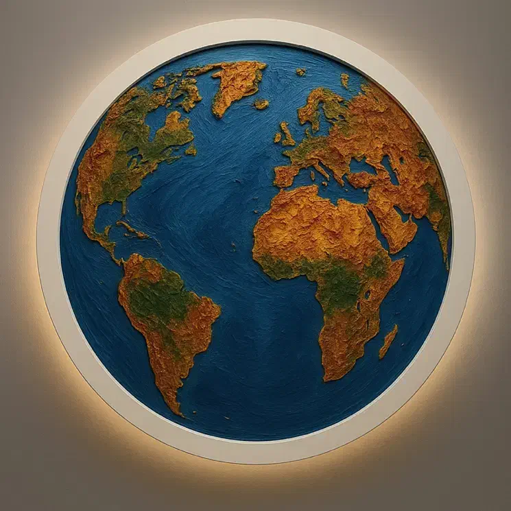 تابلو کره زمین|تابلو، نقاشی، عکس|ارومیه, |دیوار