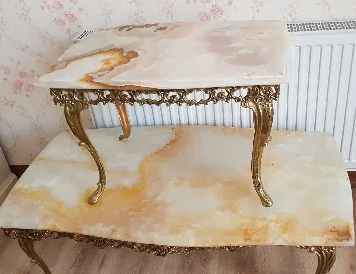 میز جلو مبلی برنزی|مبلمان خانگی و میز عسلی|تبریز, |دیوار