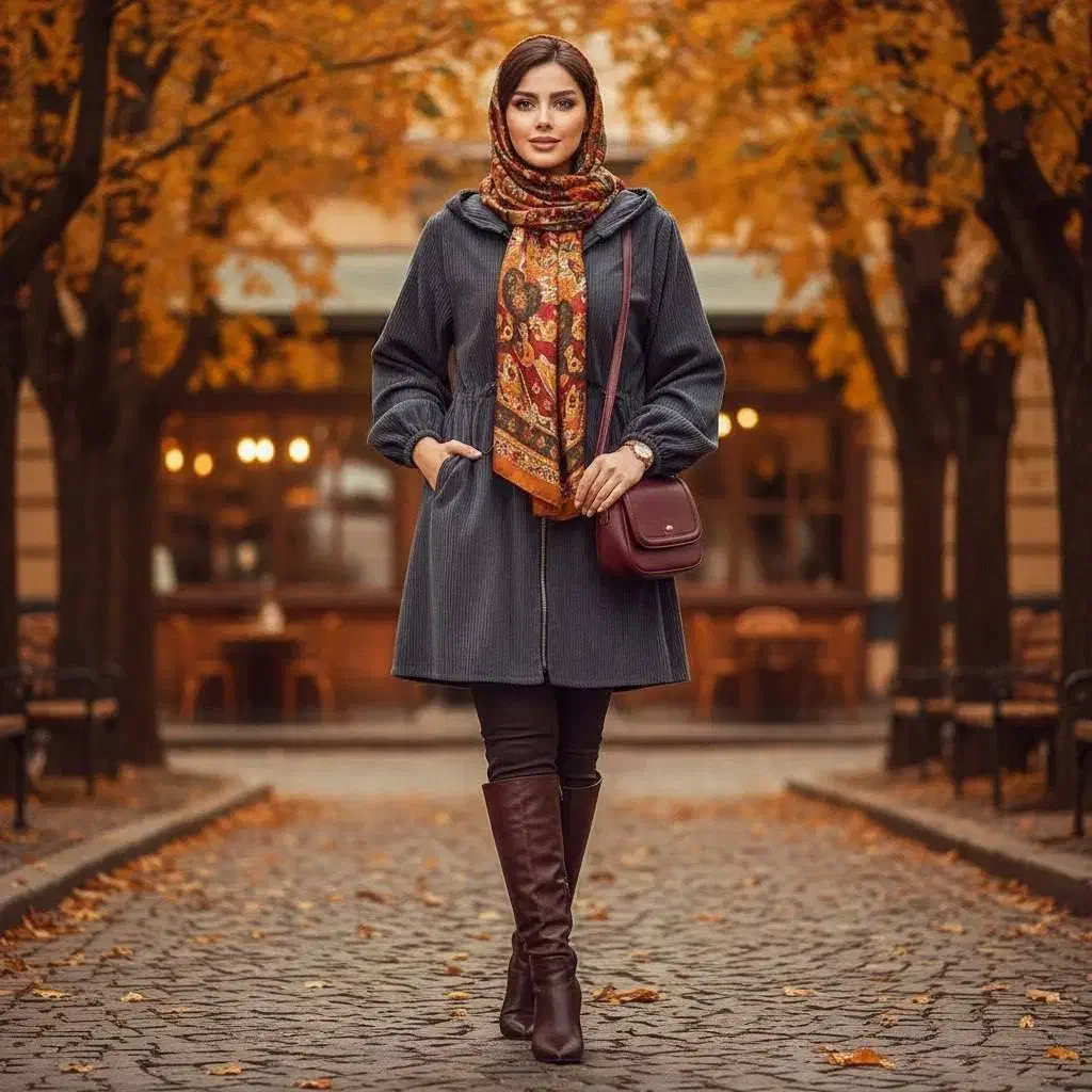مانتو مخمل کبریتی زنانه دخترانه|لباس|لردگان, |دیوار