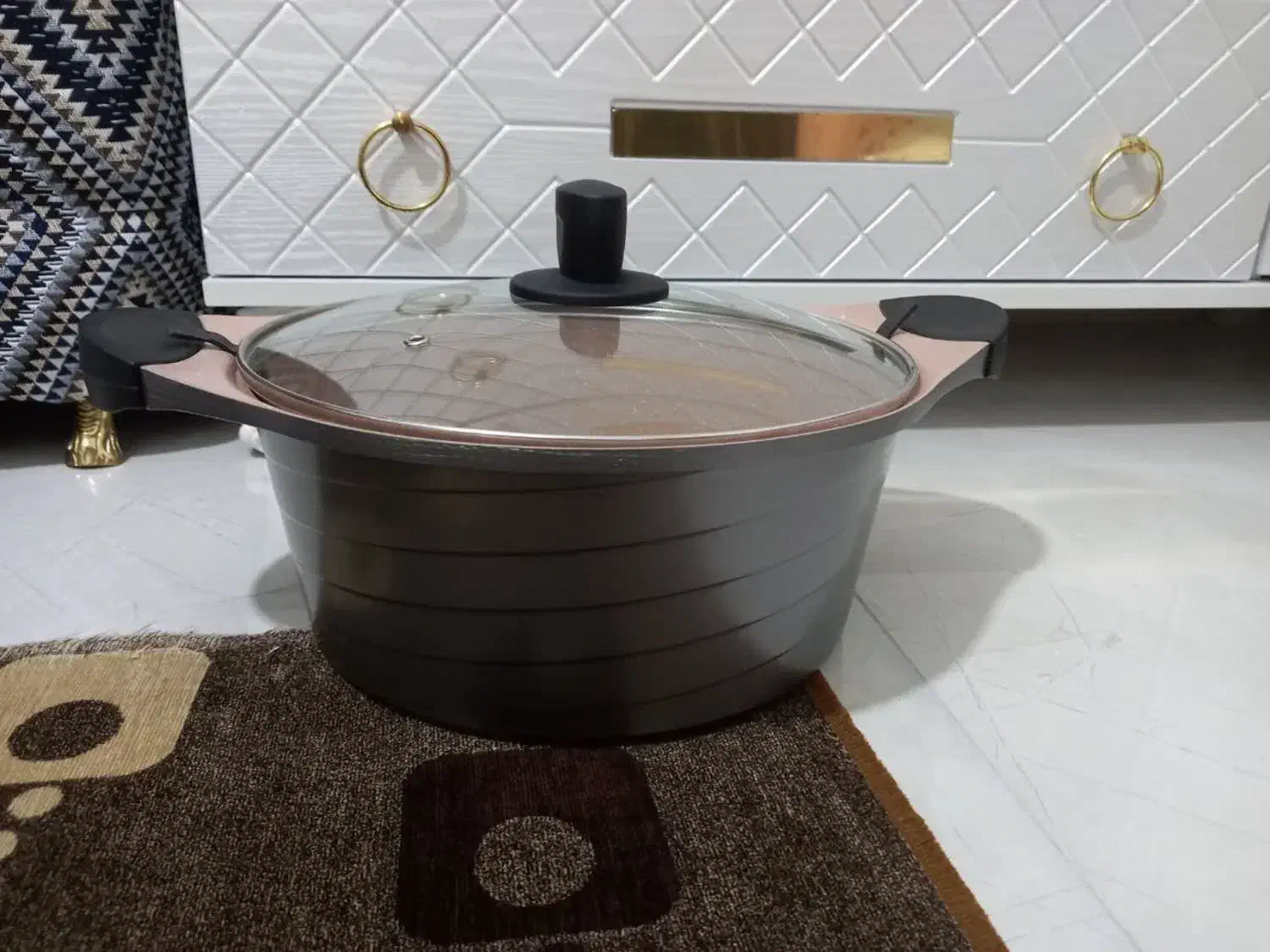 قابلمه چدن گرانیت برند ام جی اس|ظروف پخت‌وپز|پردیس, فاز ۴|دیوار