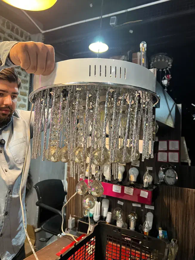 لوستر سقفی/۳حالته کنترلی/عرض۴۰/درحدسالم|لوستر و چراغ آویز|اندیشه, اندیشه فاز ۴|دیوار