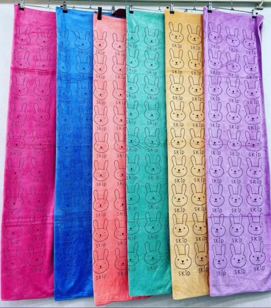 دستمال حوله ساده خرگوش پلیشی گلدار|سفره، حوله، دستمال آشپزخانه|قم, علی آباد سعدگان|دیوار