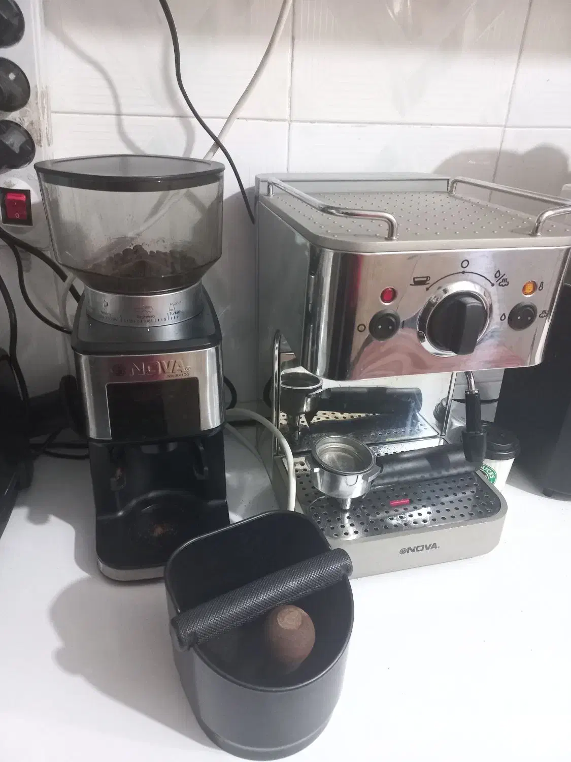 قهوه ساز همراه با اسیاب|سماور، چایساز، قهوهساز|بندر دیر, |دیوار