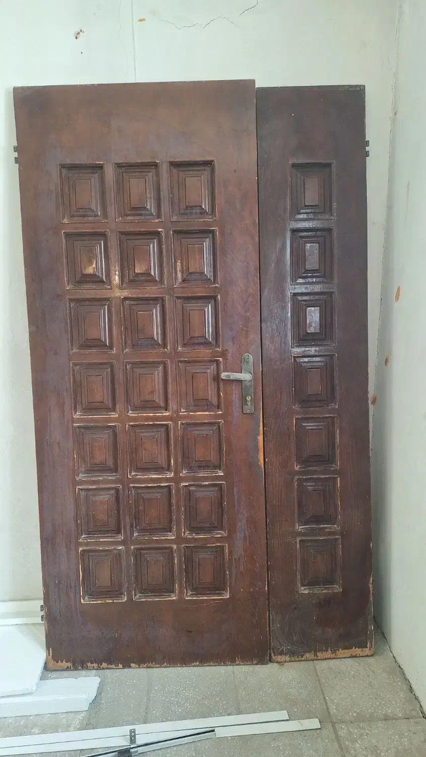 درب چوبی دو لنگه|لوازم سرویس بهداشتی|دورود, |دیوار