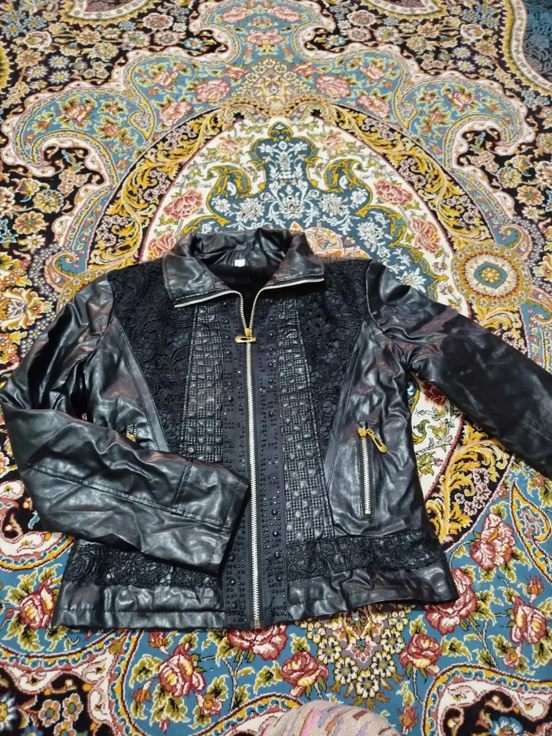 کت چرم شیک مشکی|لباس|گرگان, |دیوار