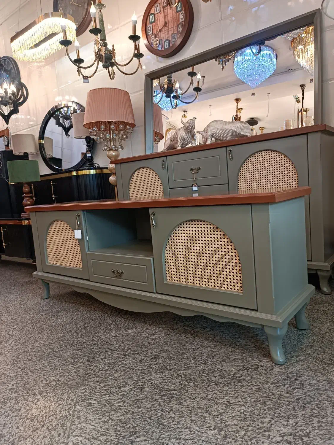 کنسول حصیری آیلین|بوفه، ویترین، کنسول|رشت, استقامت ۱|دیوار