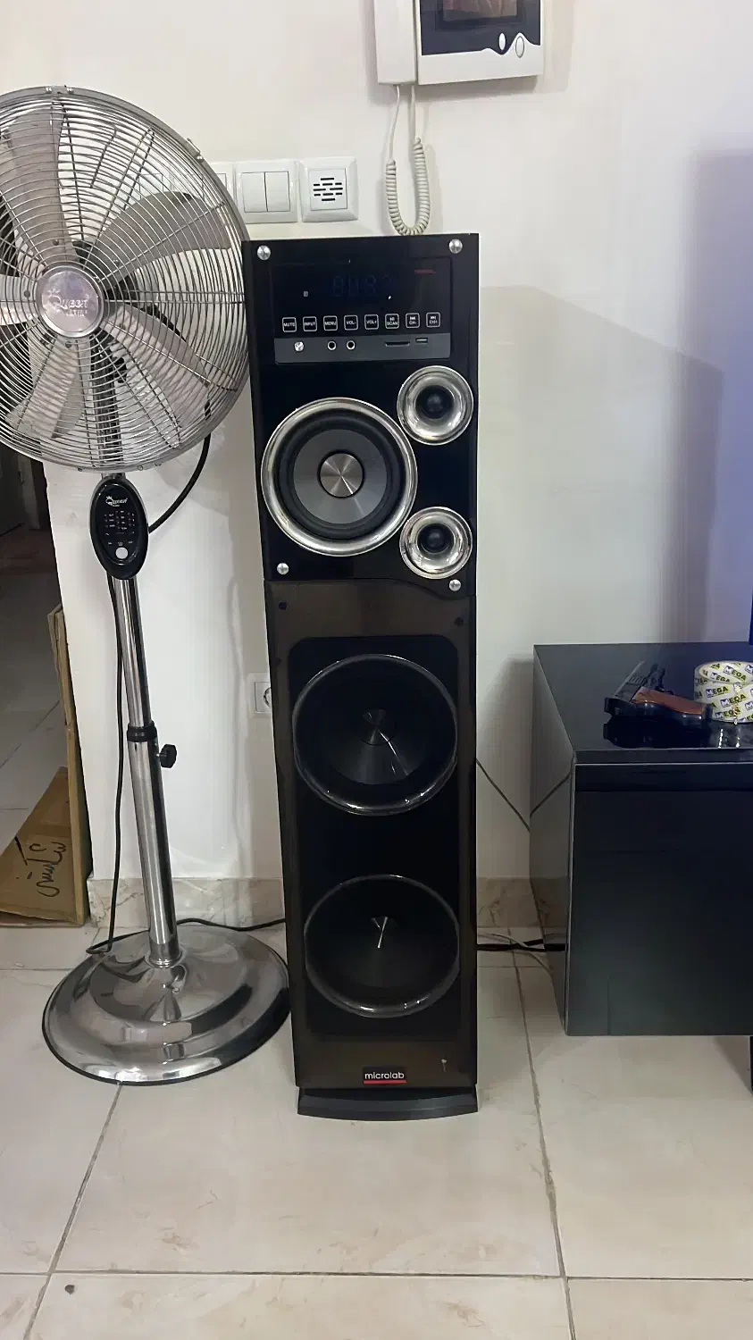 باندمیکرولب صفحه لمسی با میکروفن و کنترول|سیستم صوتی خانگی|رشت, رشتیان|دیوار