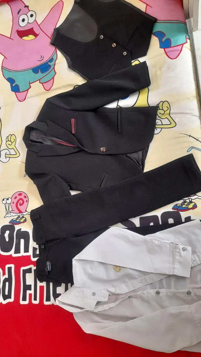 کت شلوار مشکی پسرانه|کفش و لباس بچه|تربت جام, معدآباد|دیوار