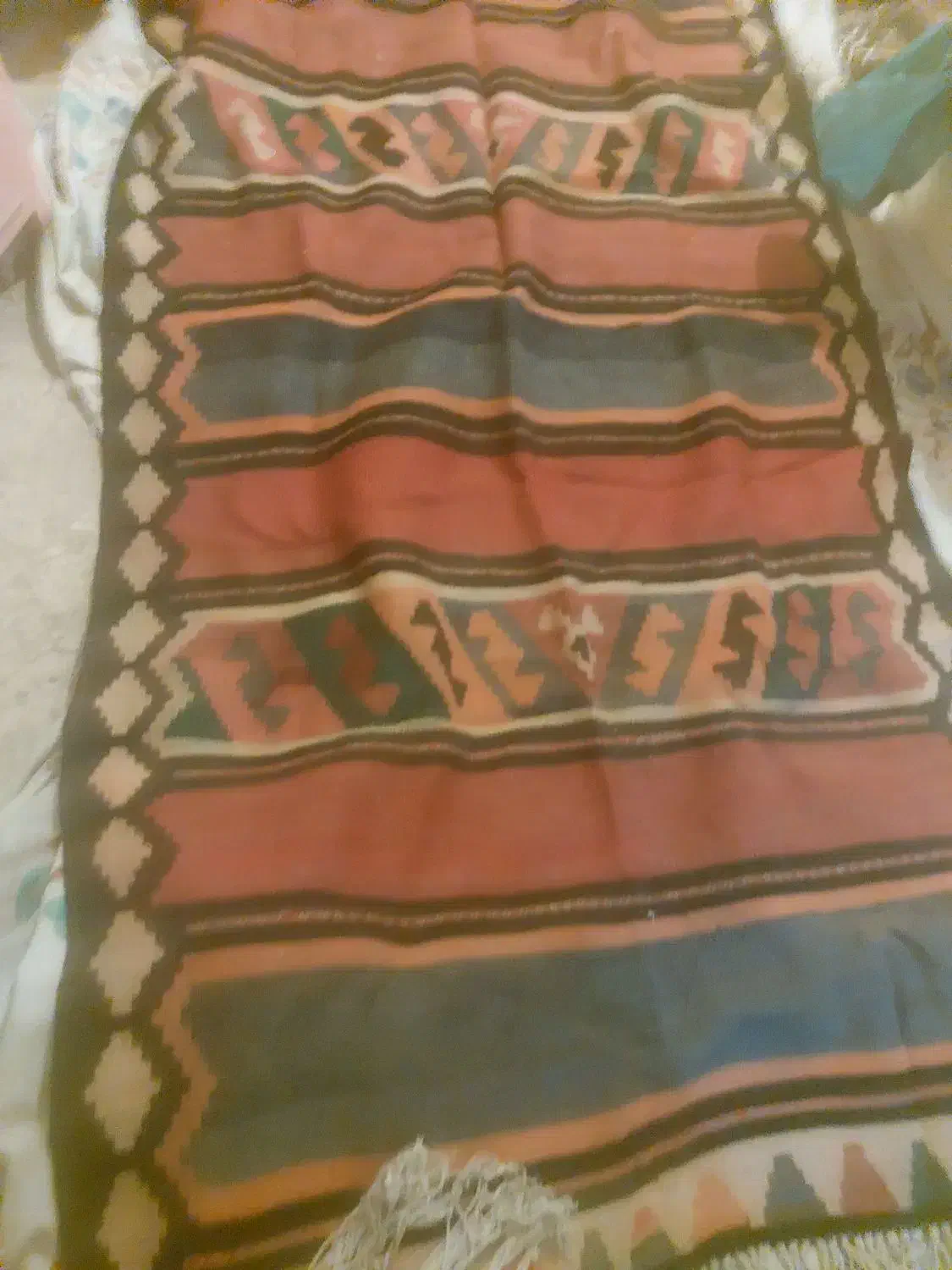 گلیم دستبافت مهربان تمام پشم|گلیم، جاجیم، گبه|قرچک, محمد آباد|دیوار