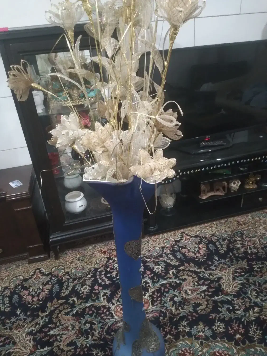 گل و گلدان|گل مصنوعی|قدس, شهر‌قدس|دیوار