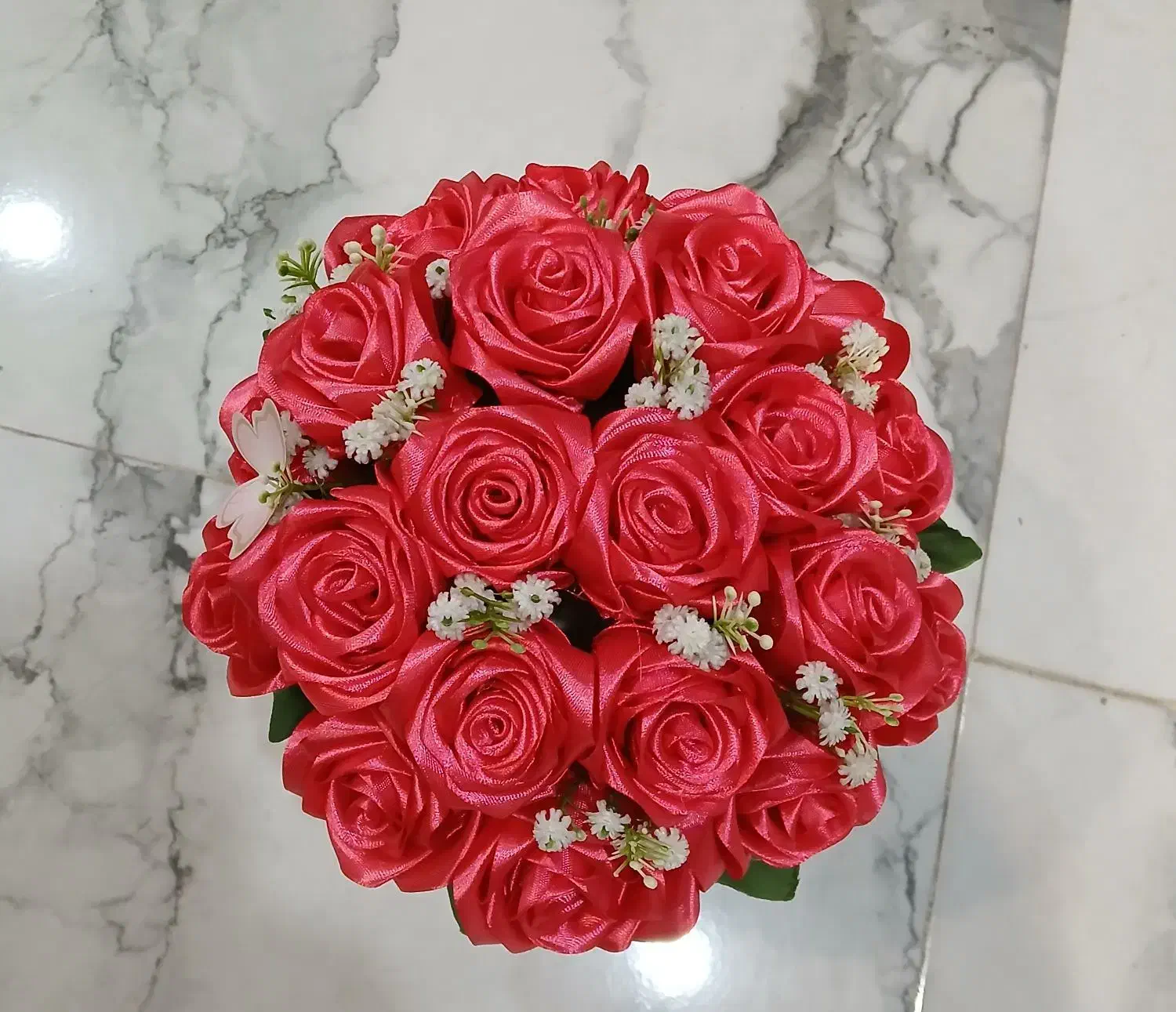 گل رز روبانی|گل مصنوعی|هشتگرد, شهرک راه آهن|دیوار