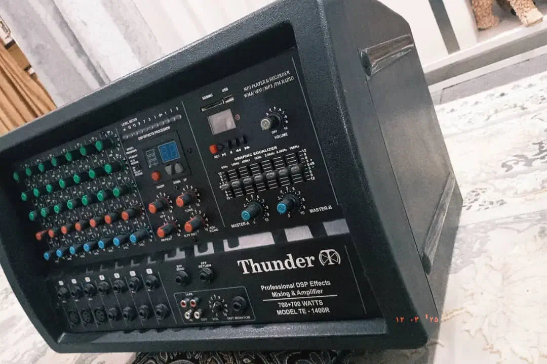 آمپلی فایر تندر ۱۴۰۰اکبند با کارتن|سیستم صوتی خانگی|صدرا-فارس, فاز ۱|دیوار