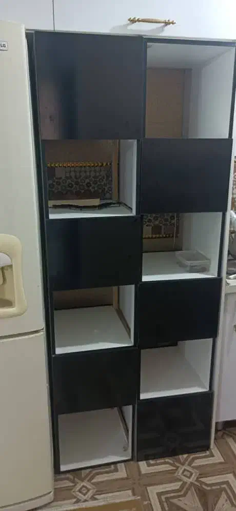 کتابخانه دست ساز، بوفه|کتابخانه، شلف، قفسه‌های دیواری|اسلام‌شهر, شهرک واوان|دیوار