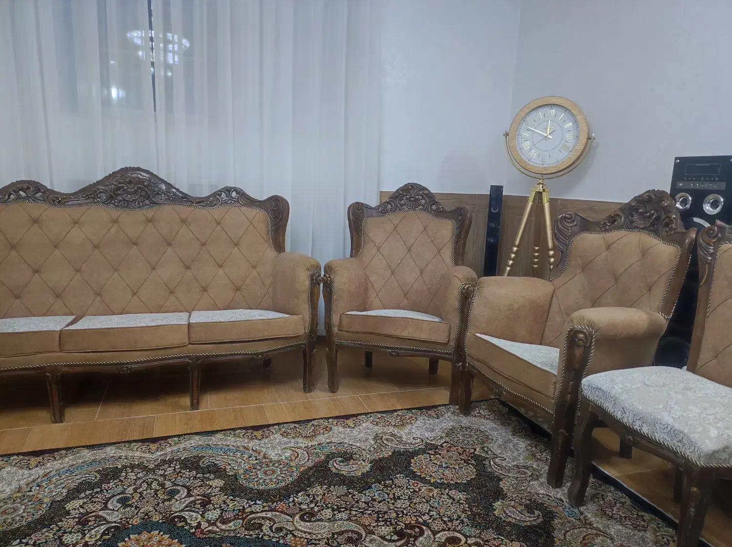 مبل چوبی|مبلمان خانگی و میز عسلی|اصفهان, شاهزاده ابراهیم|دیوار