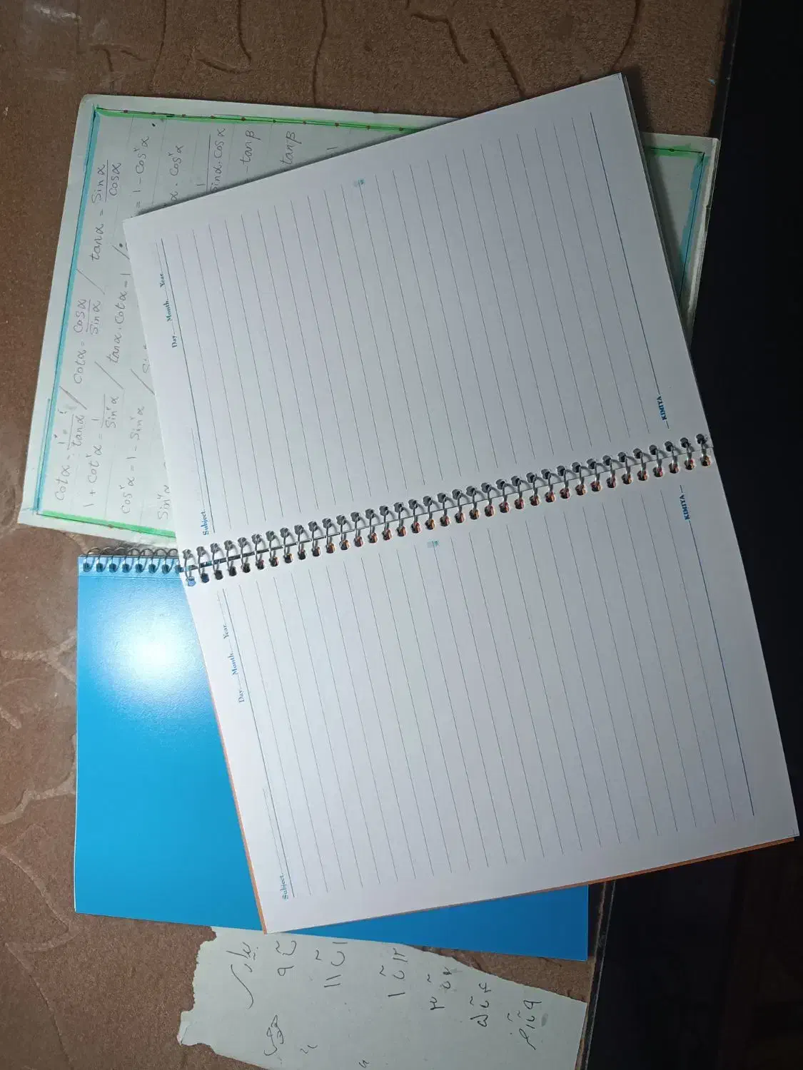 دفتر سیمی ساده 50 برگ|لوازم التحریر|سبزوار, سجاد|دیوار