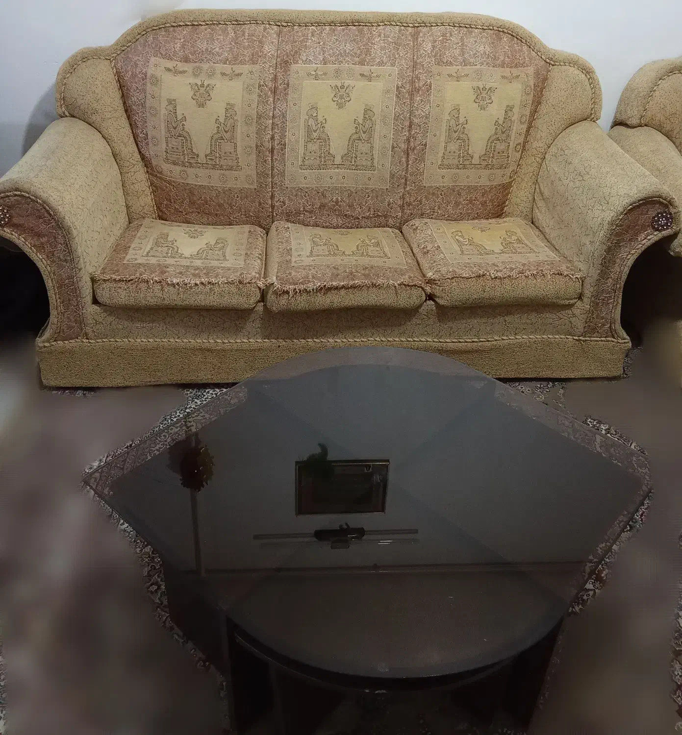 فروش مبل راحتی۷نفره مناسب خانه باغ|مبلمان خانگی و میز عسلی|خمین, |دیوار