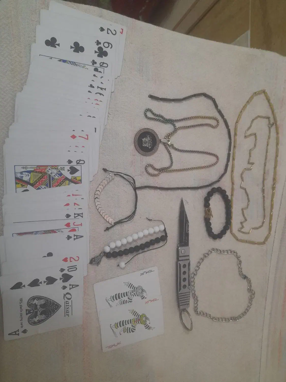 دستبند.گردنبند.چاقو جیبی.پاستور|زیورآلات و اکسسوری|طبس, |دیوار