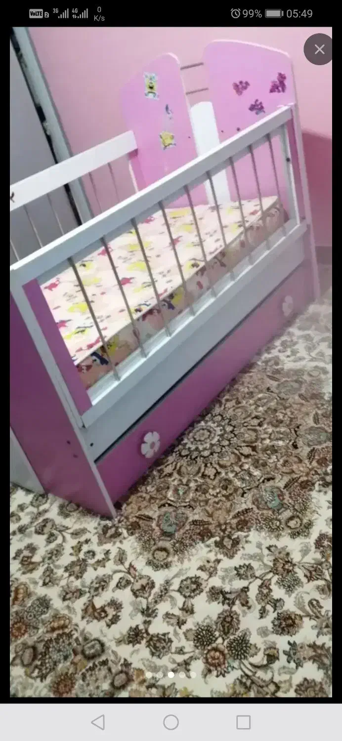 تختخواب کودک زیر 4 سال|تشک تختخواب|ساری, |دیوار