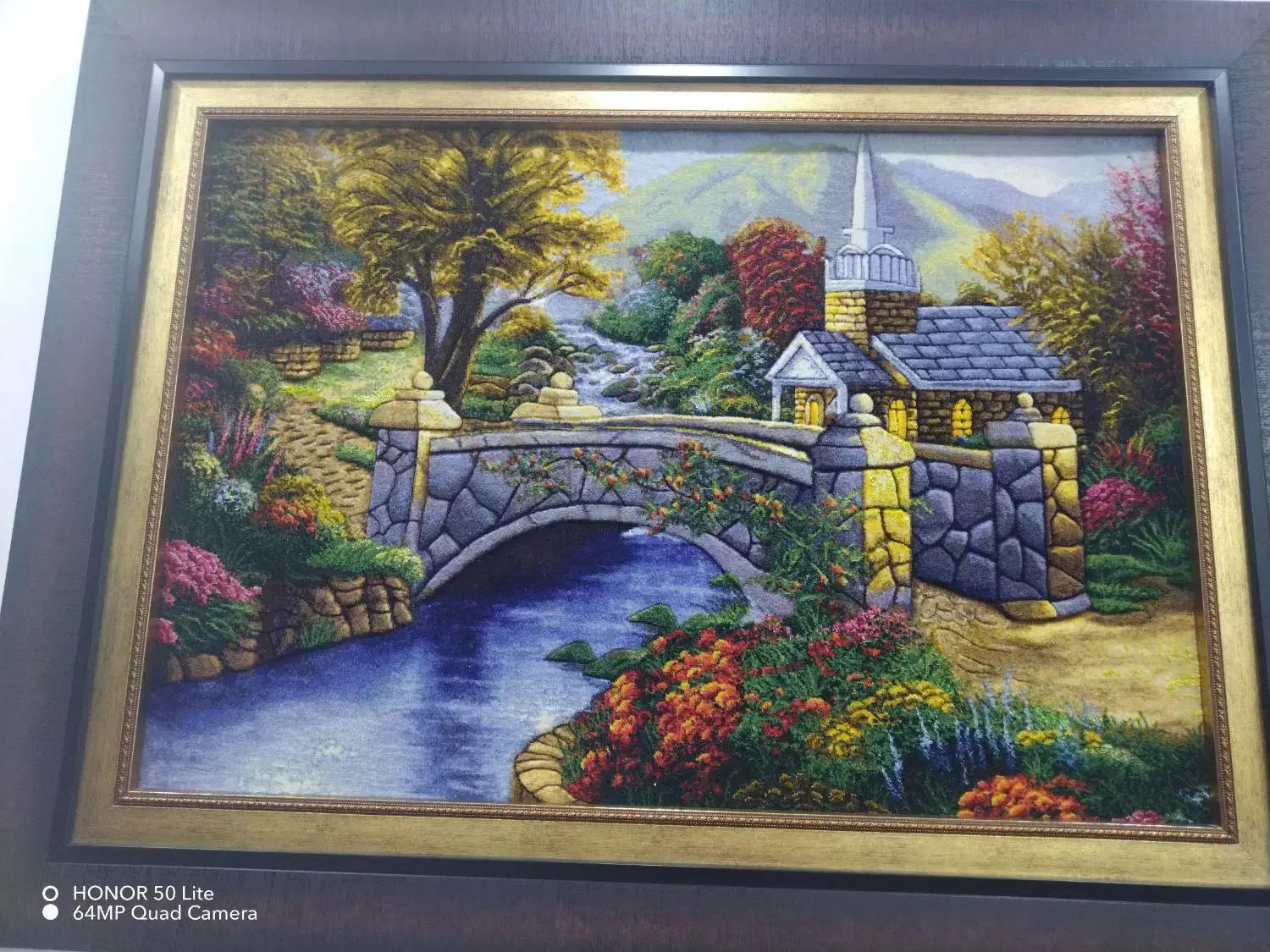 تابلو فرش دستبافت طرح منظره|تابلو فرش|محمدیه-قزوین, |دیوار