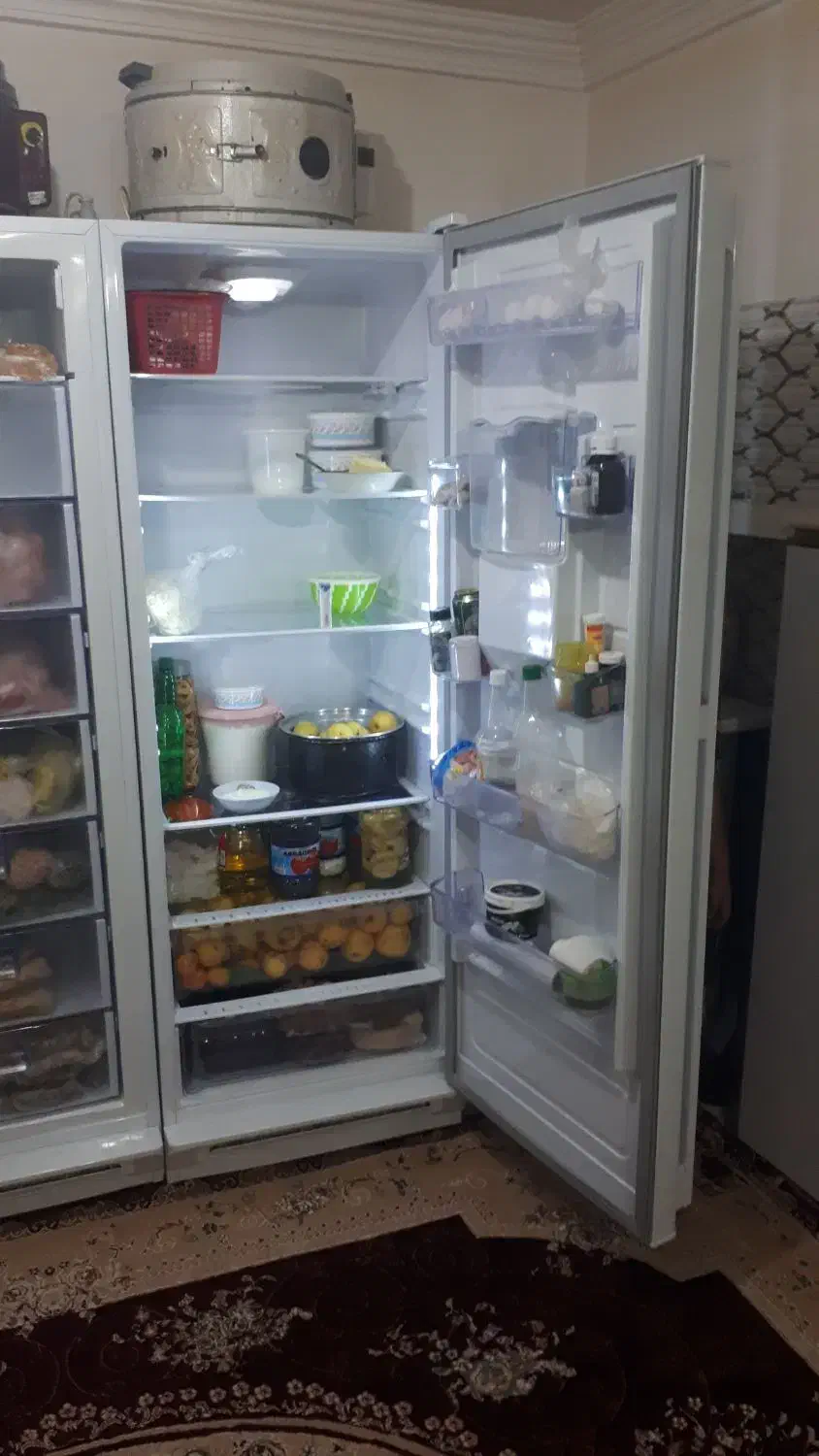 یخچال دوقولو و ال ای دی بخاری شومینه|یخچال و فریزر|مهاباد (آذربایجان غربی), |دیوار